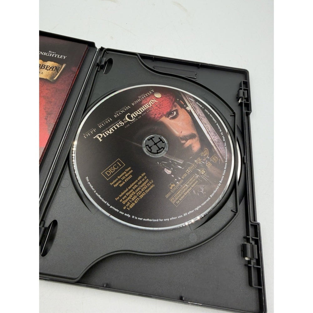Pirates Of The Caribbean DVD The Curse of the Black Pearl Collector's Edition VG - Picture 6 of 7